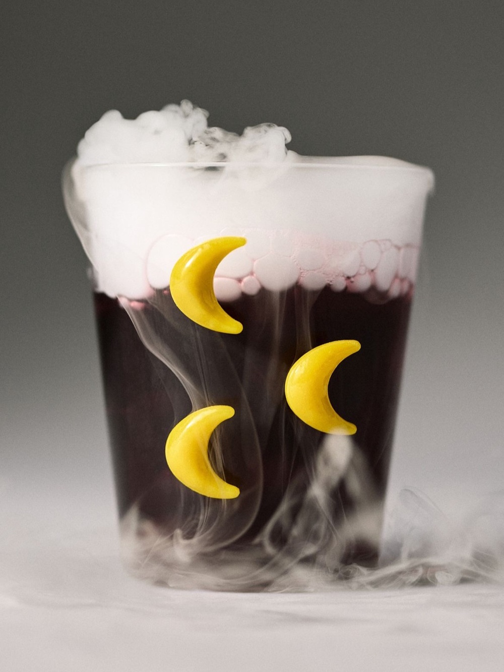Anthropolgie 3D Halloween Icon Juice Glass Moon